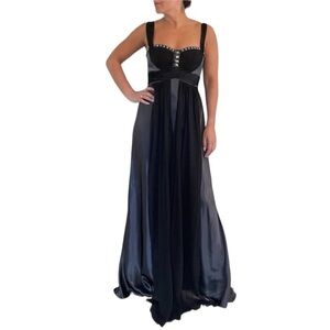 Marc Bouwer Sapphire Evening Gown
